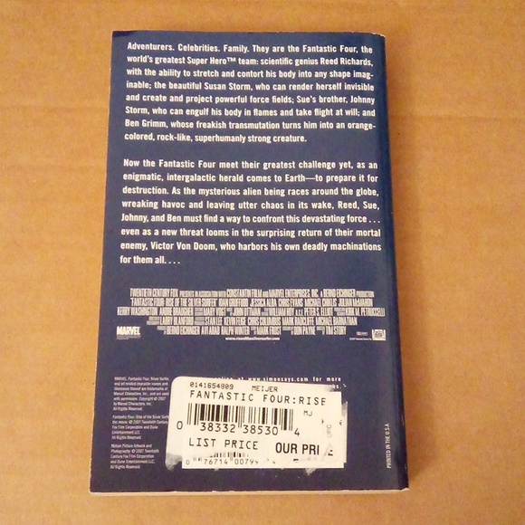 Fantastic Four: Rise of the Silver Surfer Novel. - Picture 2 of 5